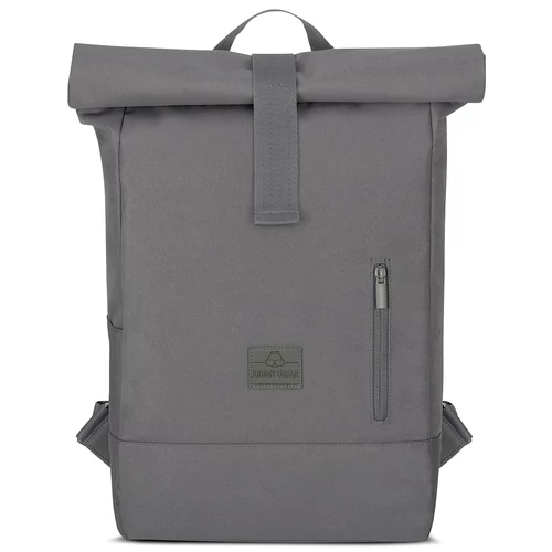 "ROBIN" újrahasznosított közepes méretű rolltop hátizsák, antracit, Johnny Urban