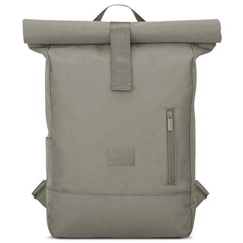 "ROBIN" újrahasznosított közepes méretű rolltop hátizsák, sivatagi szürke, Johnny Urban