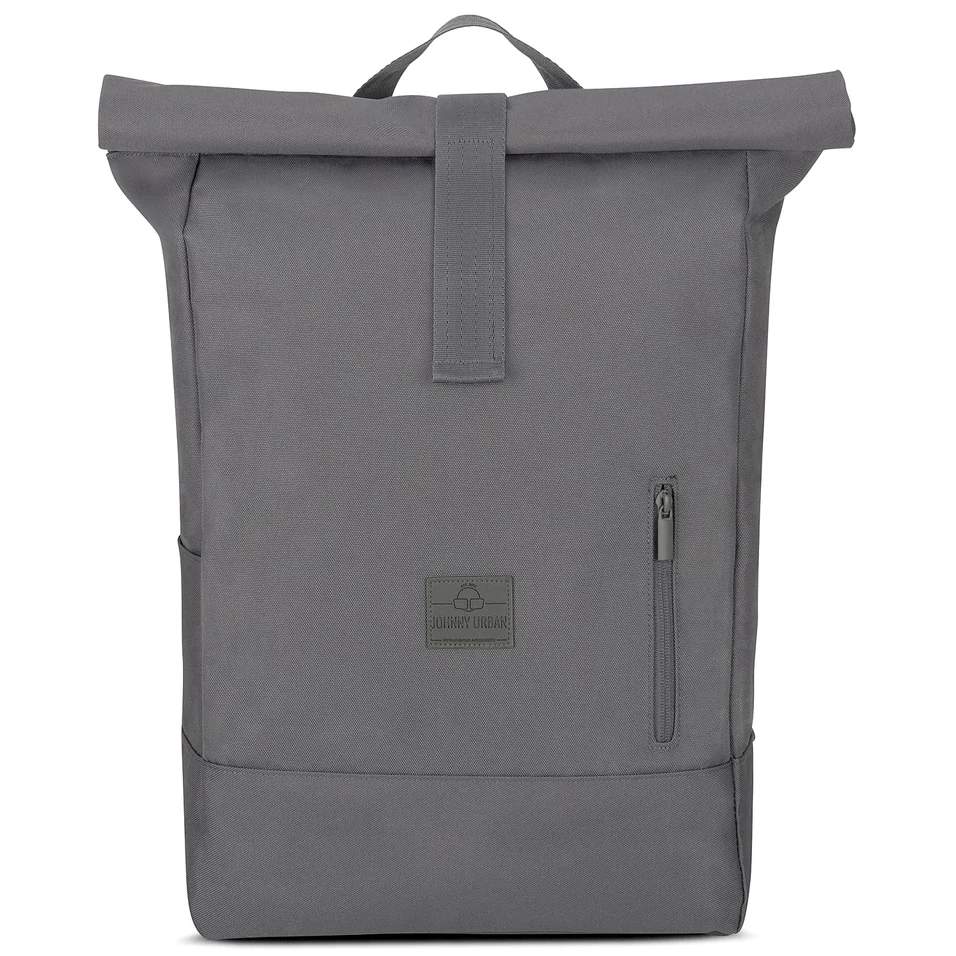 "ROBIN" újrahasznosított nagyméretű rolltop hátizsák, antracit, Johnny Urban
