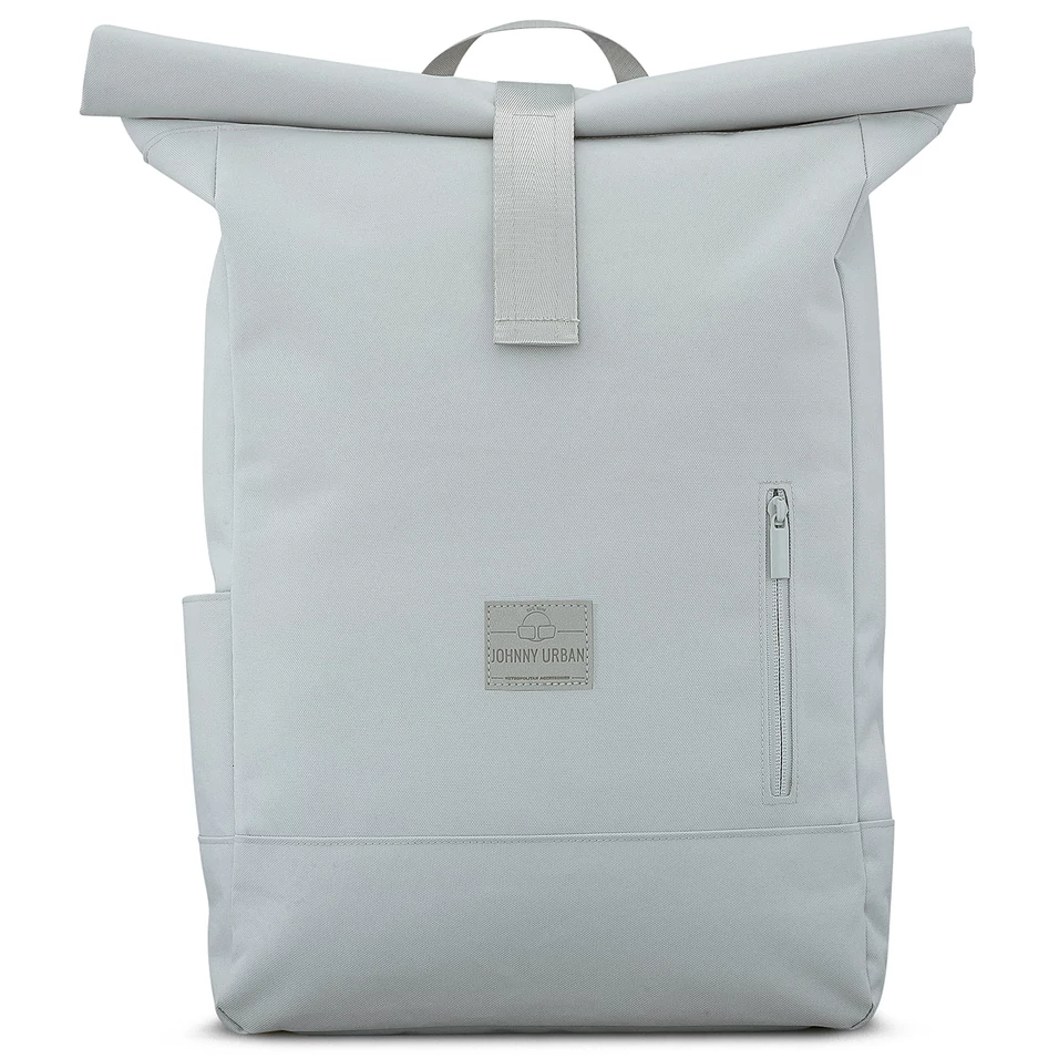 "ROBIN" újrahasznosított nagyméretű rolltop hátizsák, szürke, Johnny Urban