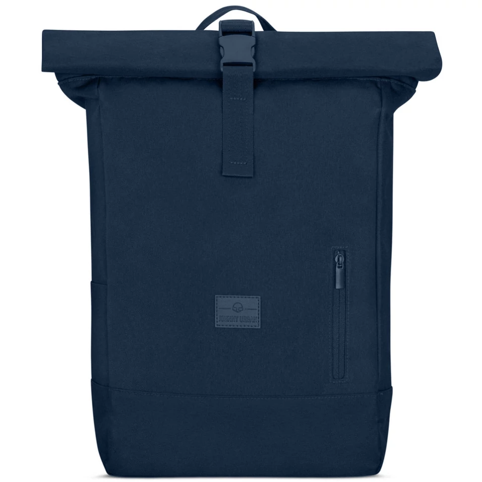 "ROBIN" újrahasznosított nagyméretű rolltop hátizsák, mélykék, Johnny Urban